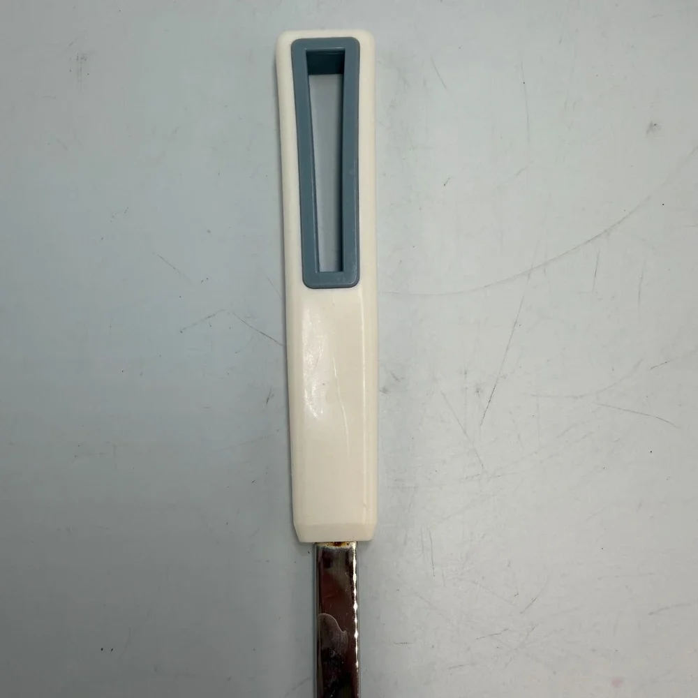 Vintage Hoan Slotted Spatula Turner Nylon Head Stainless Steel White Handle